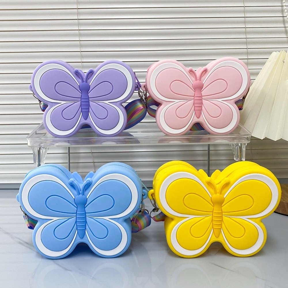 Butterfly Kids Bag Set - Purple, Pink, Blue, Yellow